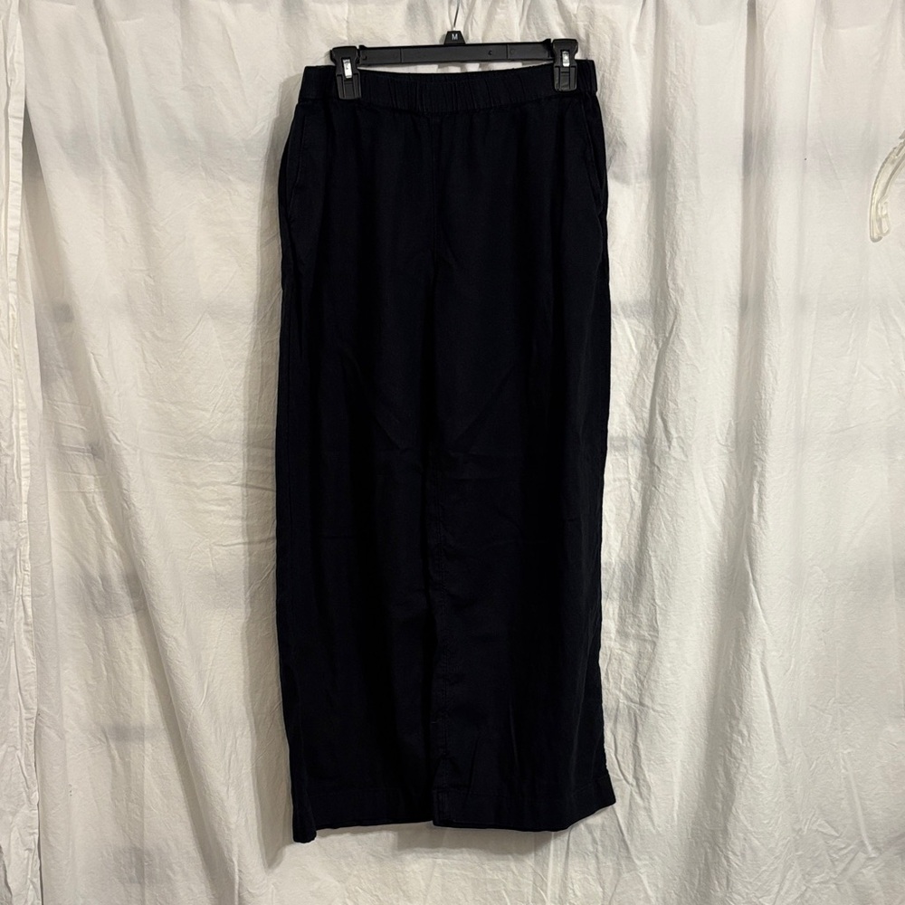 Caslon Women’s Black wide leg linen pants